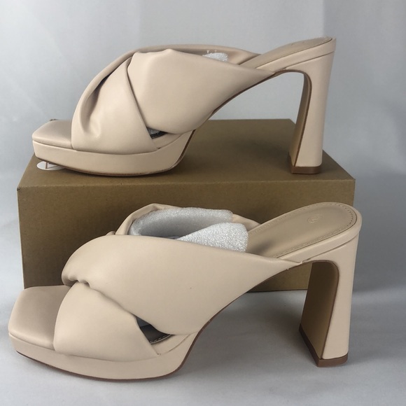 Guayonng Women’s Block Heeled Square Toe Sandals Size 7.5 - Picture 3 of 7